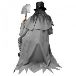 Crouching Grave Digger Halloween Decoration