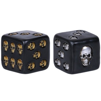 Skull Dice Set of 2 6 Sided Die