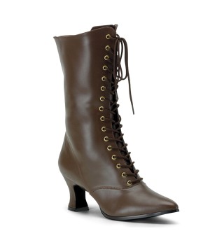 Brown Victorian Ankle Boots