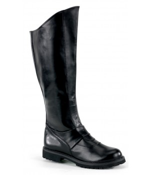 Gotham Knee High Plain Black Boots