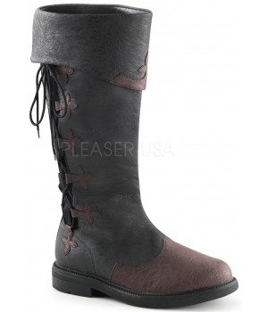 Distressed Black Rennaissance Costume Boots