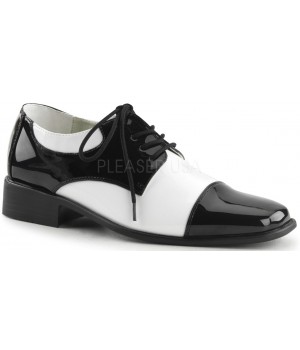 Disco Black and White Costume Shoes