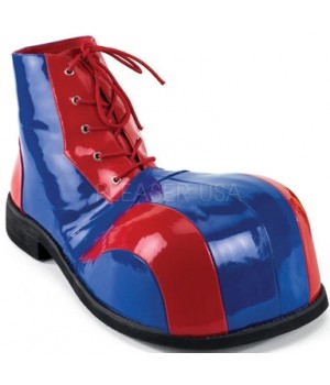 Red and Blue Adult Clown Shoes