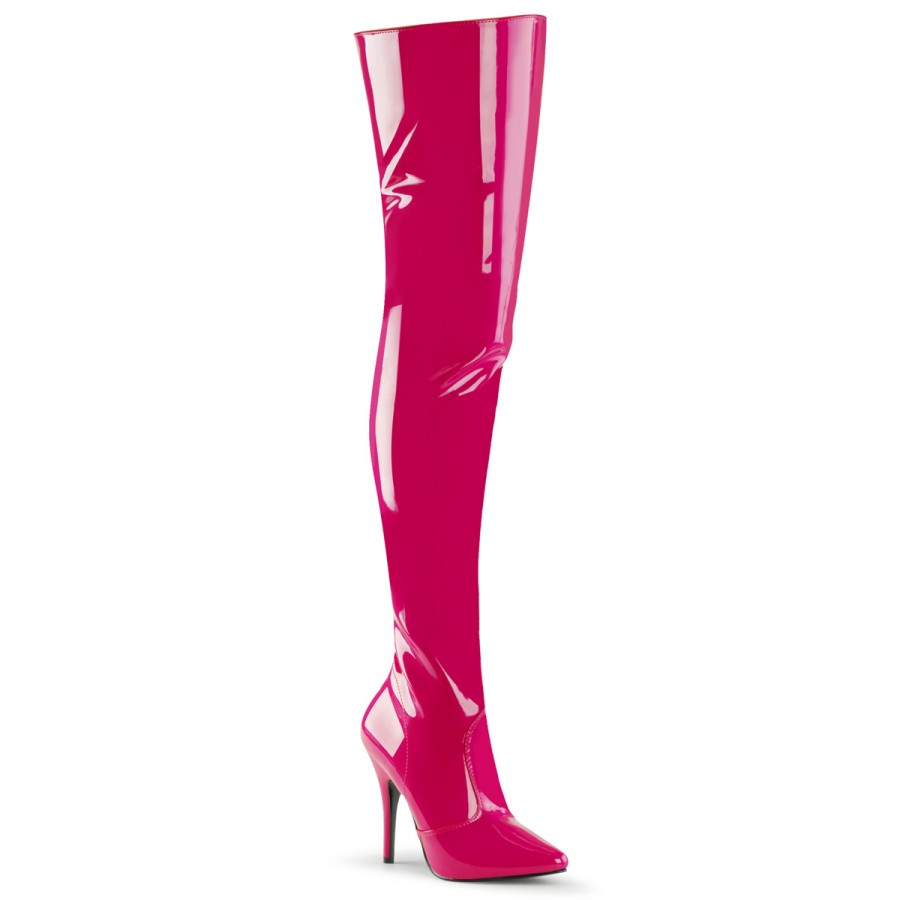 Seduce Hot Pink Thigh High Sexy Boots Pretty Woman Boots