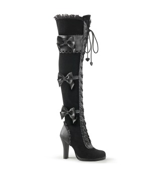 Glam Victorian Lace Gothic Over the Knee Boots